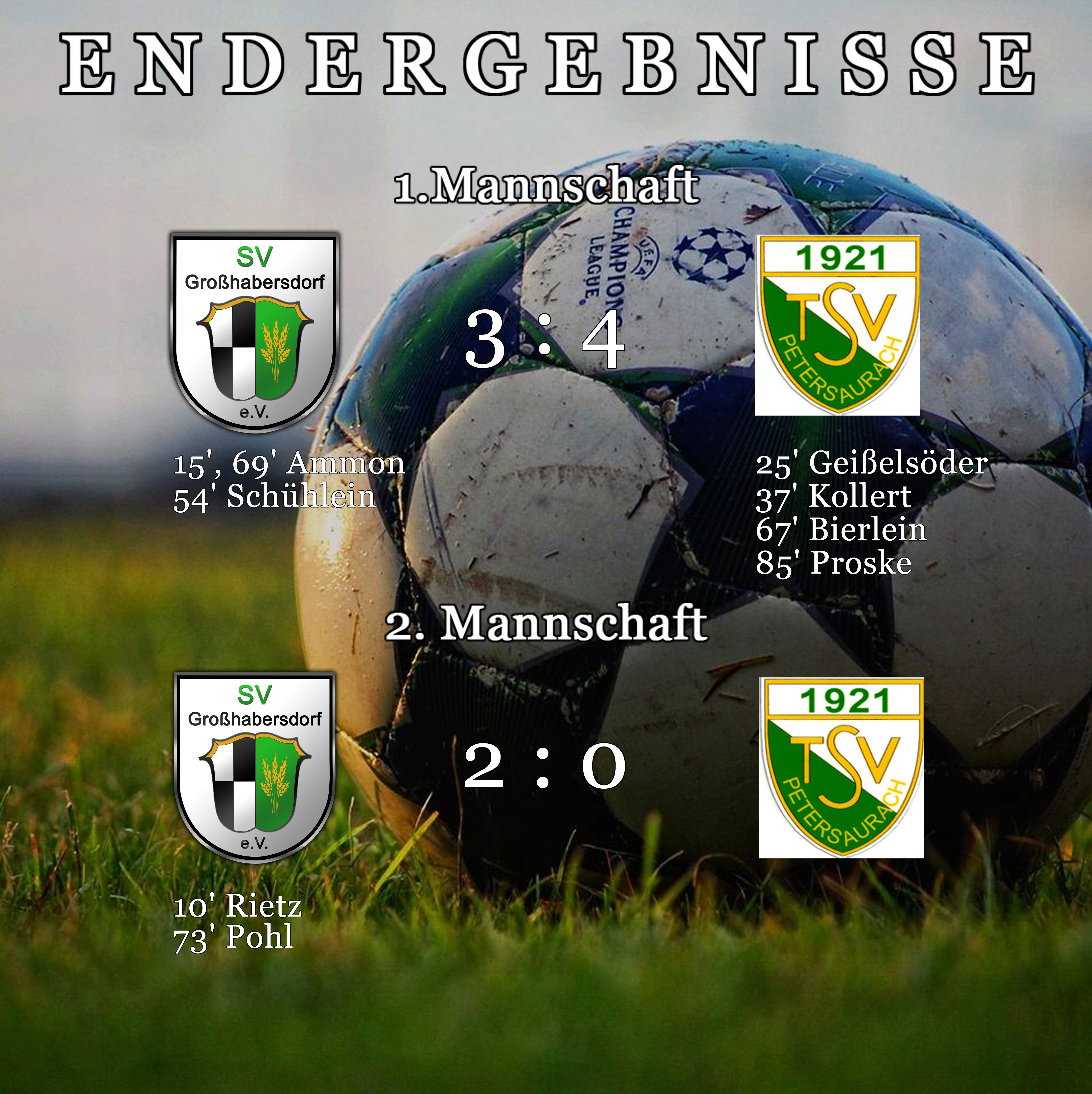 SVG Endergebnisse Petersaurach