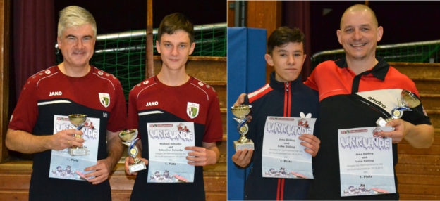 Gewinner Tischtennis Weihnachtsturnier 2019