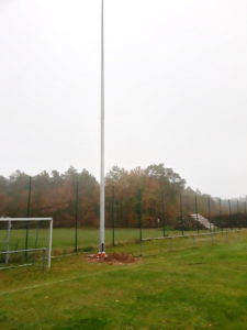 Beleuchtung B-Platz aufbauen