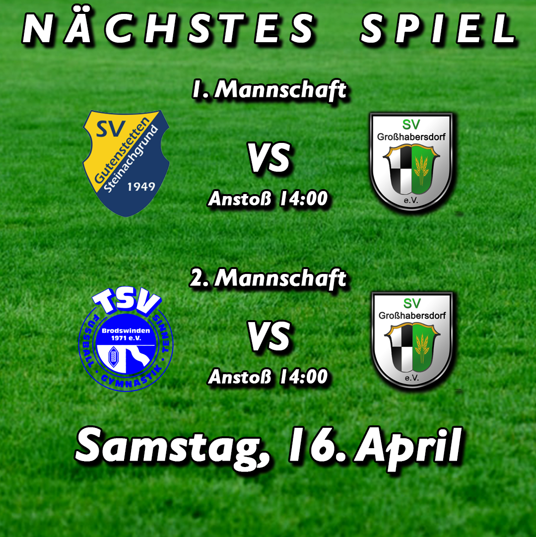 Vollmannschaftsspiele vs. SVG Steinachgrund 2 & TSV Brodswinden 2