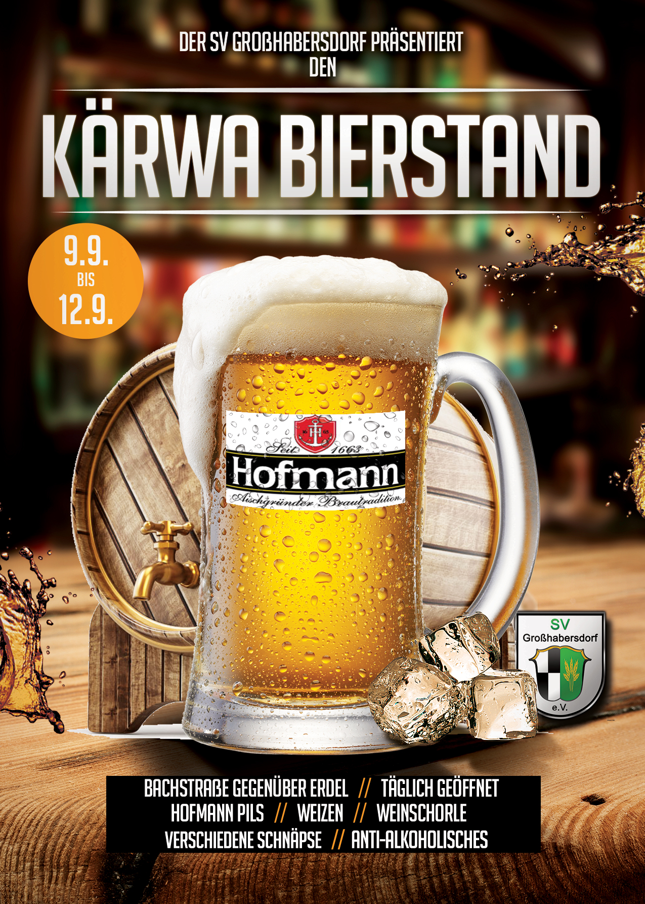 SVG Bierstand an der Großhabersdorfer Kärwa