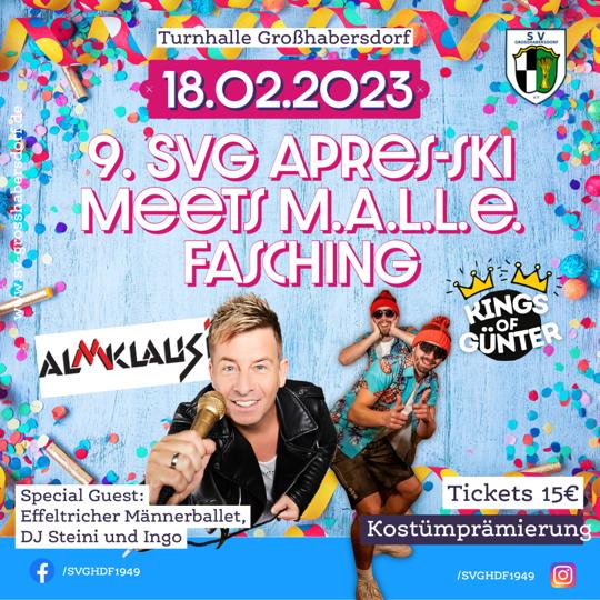 9. SVG APRES-SKI MEETS M.A.L.L.E. FASCHING – SV Großhabersdorf e.V.