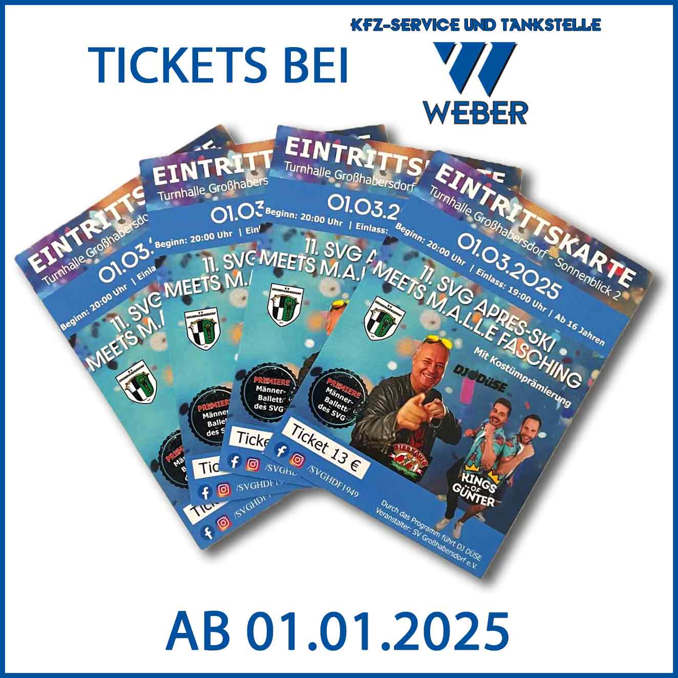 ‼️ TICKETS BEI DER TANKSTELLE WEBER ‼️